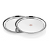 Vinod Stainless Steel Rajbhog Dish Set of 6 18 cm Salad Plate Snack Plate Highest Quality Stainless Steel Mirror Finish Rust Free