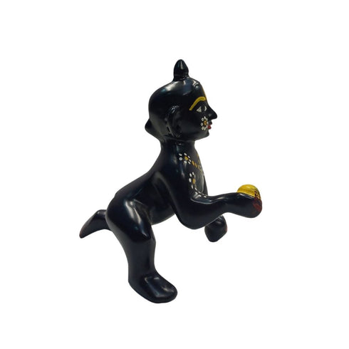 Tamas Brass Black Laddu Gopal - Thakur Ji Statue/Idol