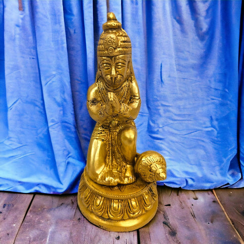 Tamas Brass Bhagwan Ram Darbar with Sita Laxman Hanuman Statue/Idol