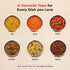 Vinod Stainless Steel Induction Friendly Flat Bottom Cooking Tope With 1.5mm Thickness 18 Gauge Durable Steel 3 Pcs Capacity 1400ml 1800ml and 2300ml No 11 to 13