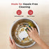 Vinod Stainless Steel Basin 6 Litre Highest Grade Steel Tough and Strong Rust Free Multipurpose Bowl Diameter 38 cm No 18