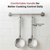 Vinod Stainless Steel Cooking Skimmer Steel Jharni Jhara Set of 2 34 cm Highest Grade Stainless Steel Mirror Finish Rust Free No 5