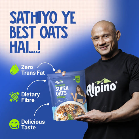 Alpino High Protein Super Rolled Oats Unsweetened