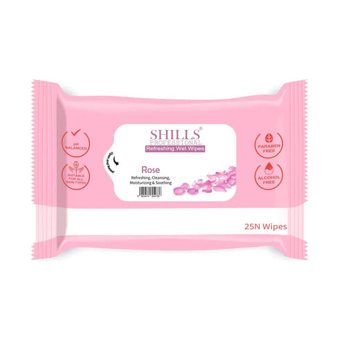 Shills Professional Wet Wipes Rose