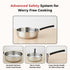 Vinod DONIV Stainless Steel Sandwich Bottom Solitaire Fry Pan 22 cms Induction Friendly Capacity 2.2 Liter