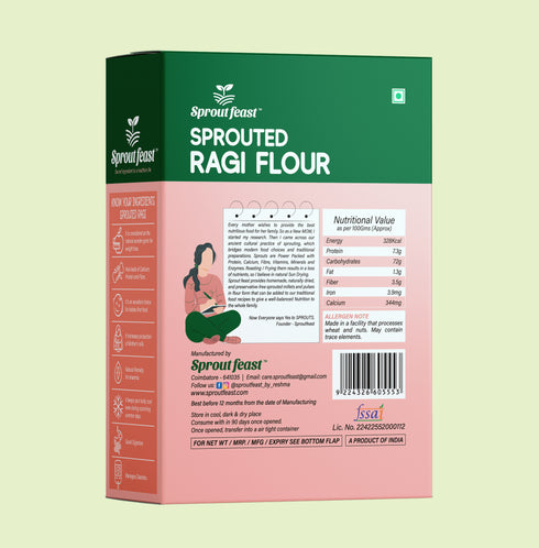 Sprout Feast Sprouted Ragi Flour
