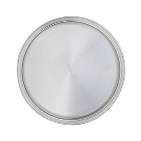 Vinod Stainless Steel Two Tone Plate Set of 6 21 cm Serving Dish Salad Plate Snack Plate Highest Grade Stainless Steel Rust Free