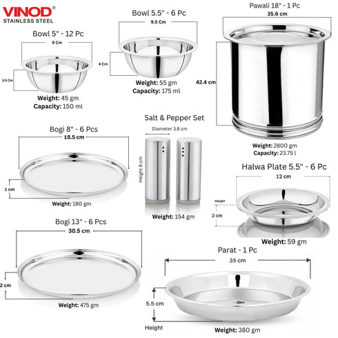 Vinod 121 Pieces Deluxe Griha Pravesh Set a Grand Gifting Collection for Weddings Anniversaries and Special Auspicious Occasions