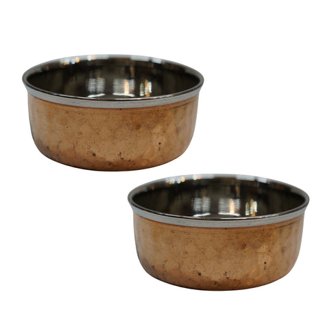 Steel Copper Hammered 121g Pack of 2