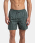 Jockey Super Combed Mercerized Cotton Woven Checkered Boxer Shorts with Back Pocket | Dark Forest & Seaport Teal (Pack of 2)