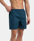 Jockey Super Combed Mercerized Cotton Woven Checkered Boxer Shorts with Back Pocket | Dark Forest & Seaport Teal (Pack of 2)