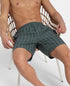 Jockey Super Combed Mercerized Cotton Woven Checkered Boxer Shorts with Side Pocket | Dark Forest & Seaport Teal (Pack of 2)