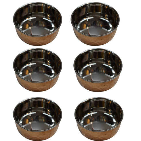 Steel Copper Hammered 121g Pack of 4