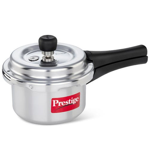 Prestige Popular Plus Svachh Virgin Aluminium Spillage Control Pressure Cooker Silver 2 L