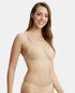 Jockey Wirefree Non Padded Cotton Stretch Medium Coverage Cross Over Everyday Bra - Skin