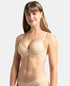 Jockey Under-Wired Padded Cotton Stretch Medium Coverage T-Shirt Bra with Detachable Straps - Light Skin