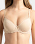 Jockey Under-Wired Padded Cotton Stretch Medium Coverage T-Shirt Bra with Detachable Straps - Light Skin