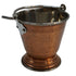 Steel Copper Hammered Bucket 187g Set 1