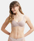Jockey Wirefree Non Padded Cotton Stretch Full Coverage Everyday Bra with Contoured Shaper Panel and Adjustable Straps - Mocha