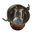 Steel Copper Hammered Bucket 187g Set 1