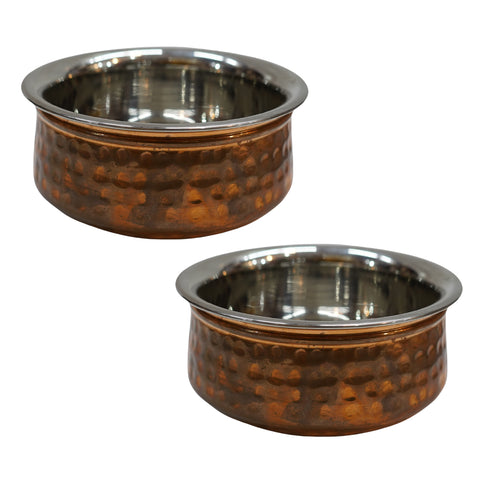 Steel Copper Serving Bowl 315g Pack of 2