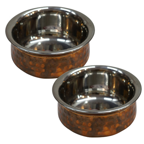 Steel Copper Serving Bowl 315g Pack of 2
