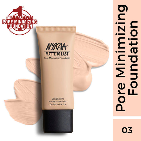 Nykaa Matte to Last Pore Minimizing Foundation - (30ml)
