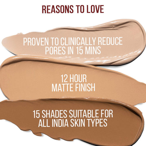 Nykaa Matte to Last Pore Minimizing Foundation - (30ml)