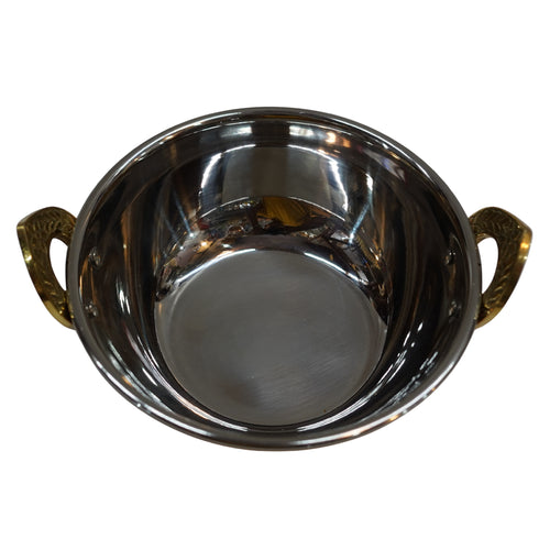 Hammered Steel Copper Kadhai 382g Set 1