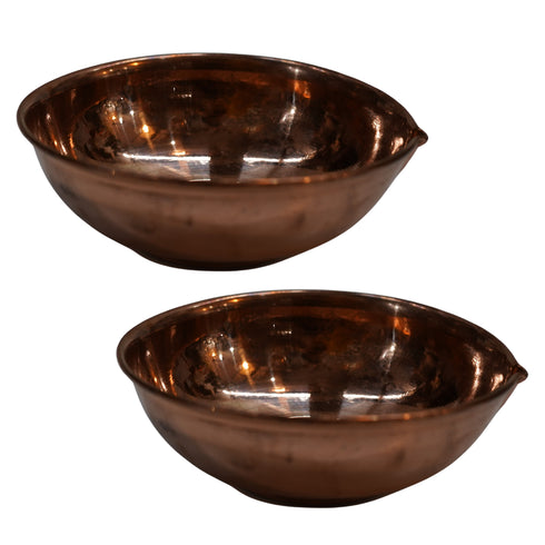 Copper Akhand Diya 63g Pack of 2