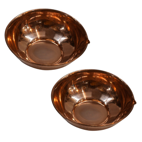Copper Akhand Diya 63g Pack of 2