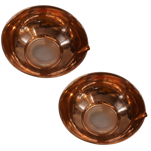 Copper Akhand Diya 63g Pack of 2