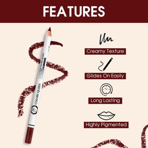 Colors Queen Lip & Eye Definer Set – 12 Shades for Precise Looks