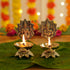 Brass Lakshmi - Ganesh Diya Set