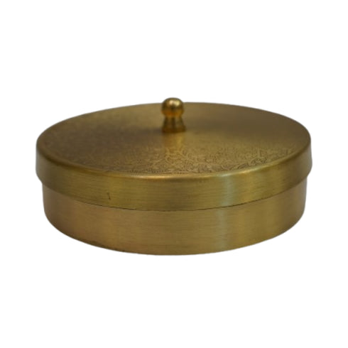 Round Brass Masala Container 429g
