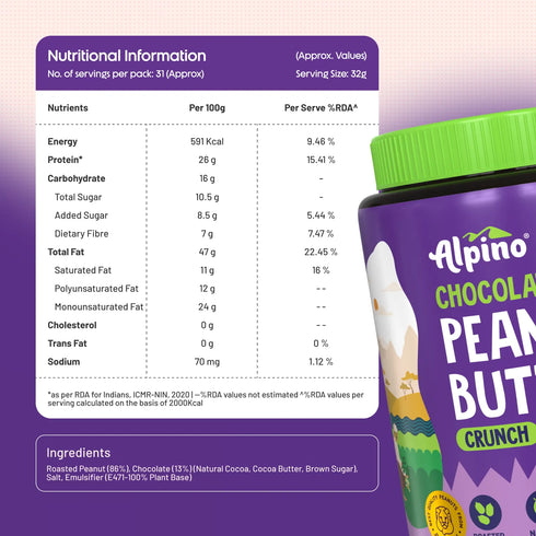 Alpino Chocolate Peanut Butter Crunch