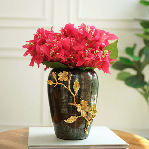 BehomaMidnight Steel Vase