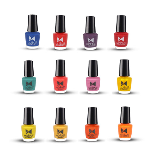 Moraze Cosmetic Moraze Mini Nail Polish Pack of 12