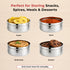 Vinod Stainless Steel Hammered Puri Dabba Set of 4 Capacity 300 ml 450 ml 650 ml 1000 ml Heavy Gauge Steel Airtight Lids Rust Free