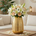Behoma Ribbed Vase – Gold