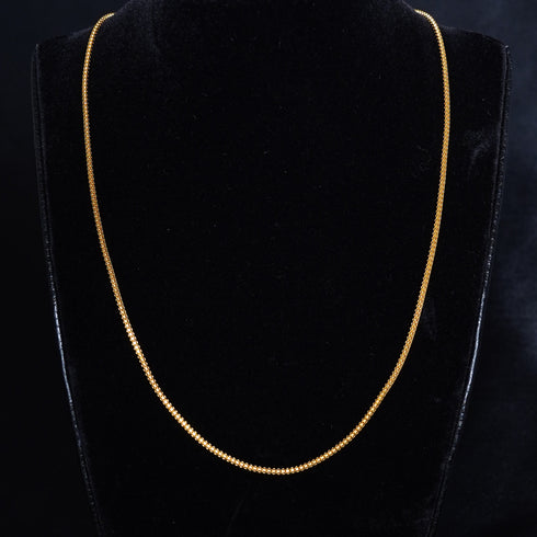 22 Carat Gold Plain Chain 3.98g by Mahita Collections