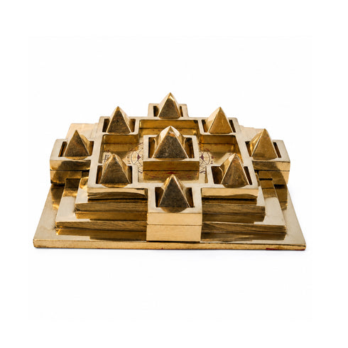 Brass Kuberaya Namha Yantra Sacred Vastu Plaque 1770g