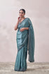 Mohey Teal Blue Stone Embellished Saree