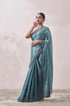 Mohey Teal Blue Stone Embellished Saree