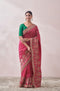 Mohey Rani Pink Zari Work Bridal Saree