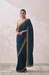 Mohey Teal Green Stone Border Saree