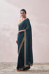 Mohey Teal Green Stone Border Saree