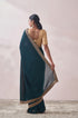 Mohey Teal Green Stone Border Saree
