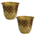 Pure Brass Planter Pot 644g Pack of 2