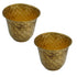 Pure Brass Planter Pot 644g Pack of 2